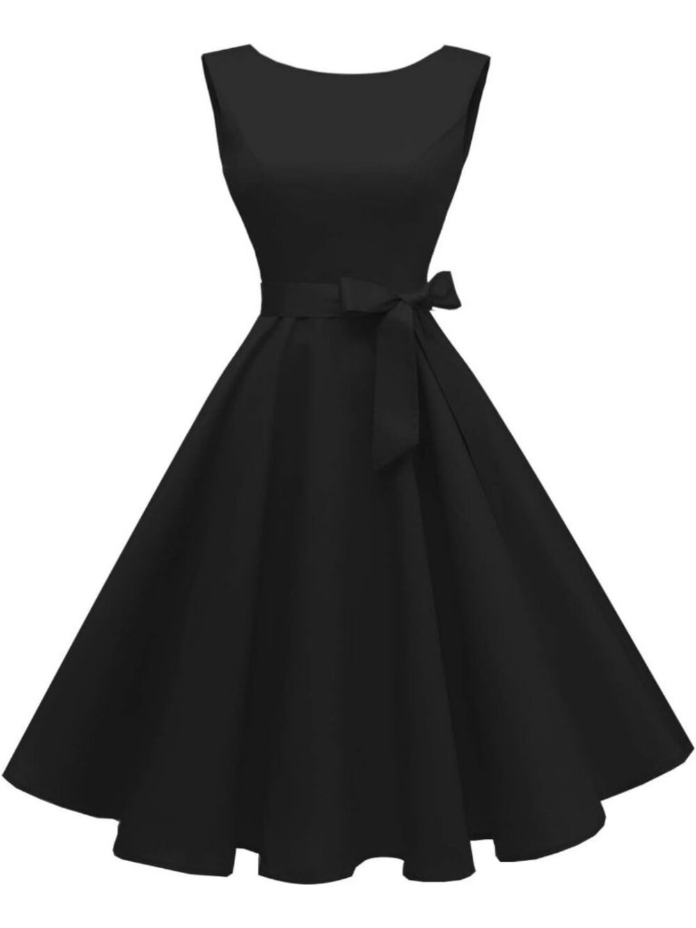 Vintage 1950s Sleeveless Cocktail Dress | Retro Party Dress | Classic Fit